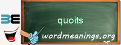 WordMeaning blackboard for quoits